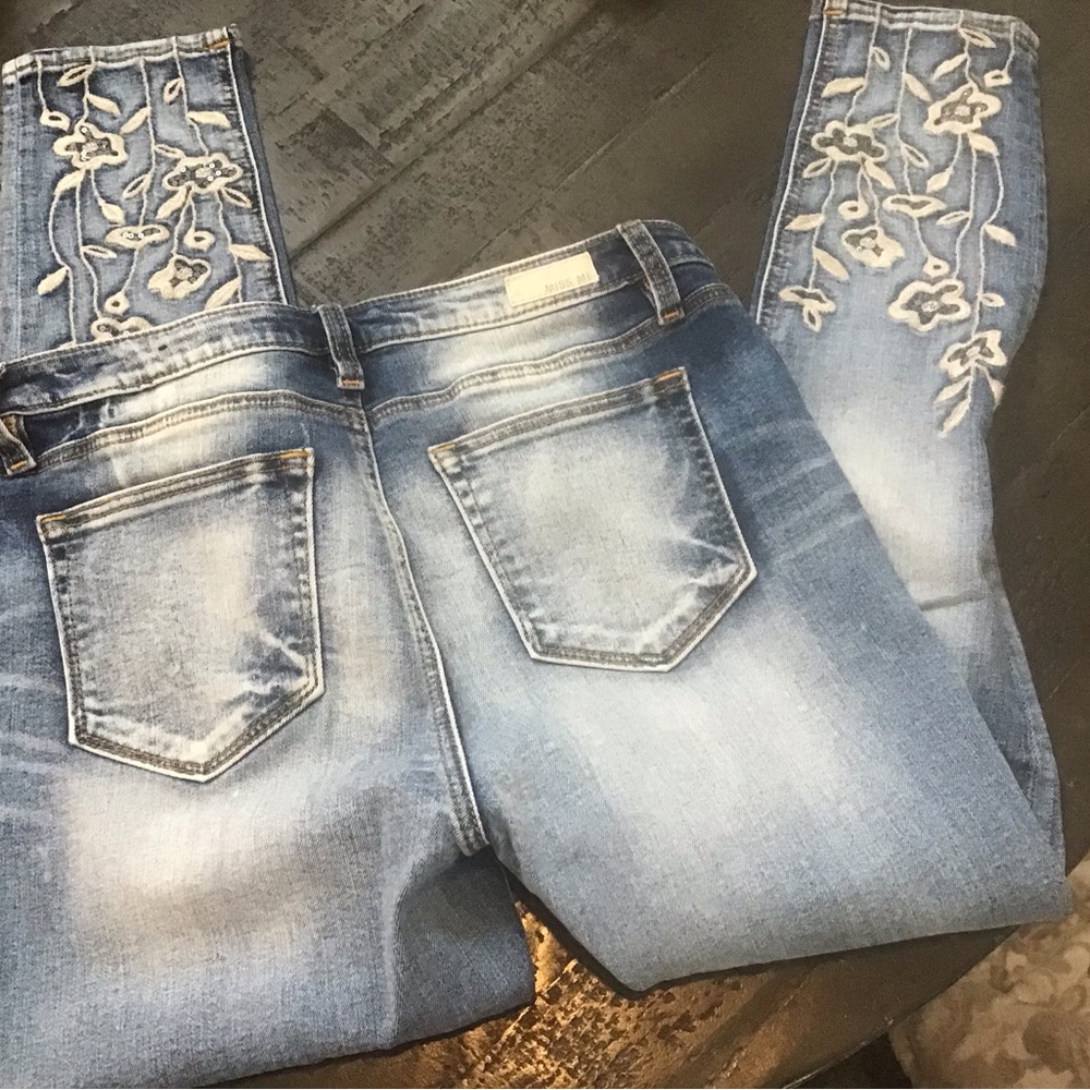 Womens Miss Me Jeans Ankle Skinny Sz 30